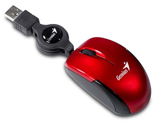 MOUSE USB MICROTRAVELER RUBY RETRACTIL - GENIUS 31010125103